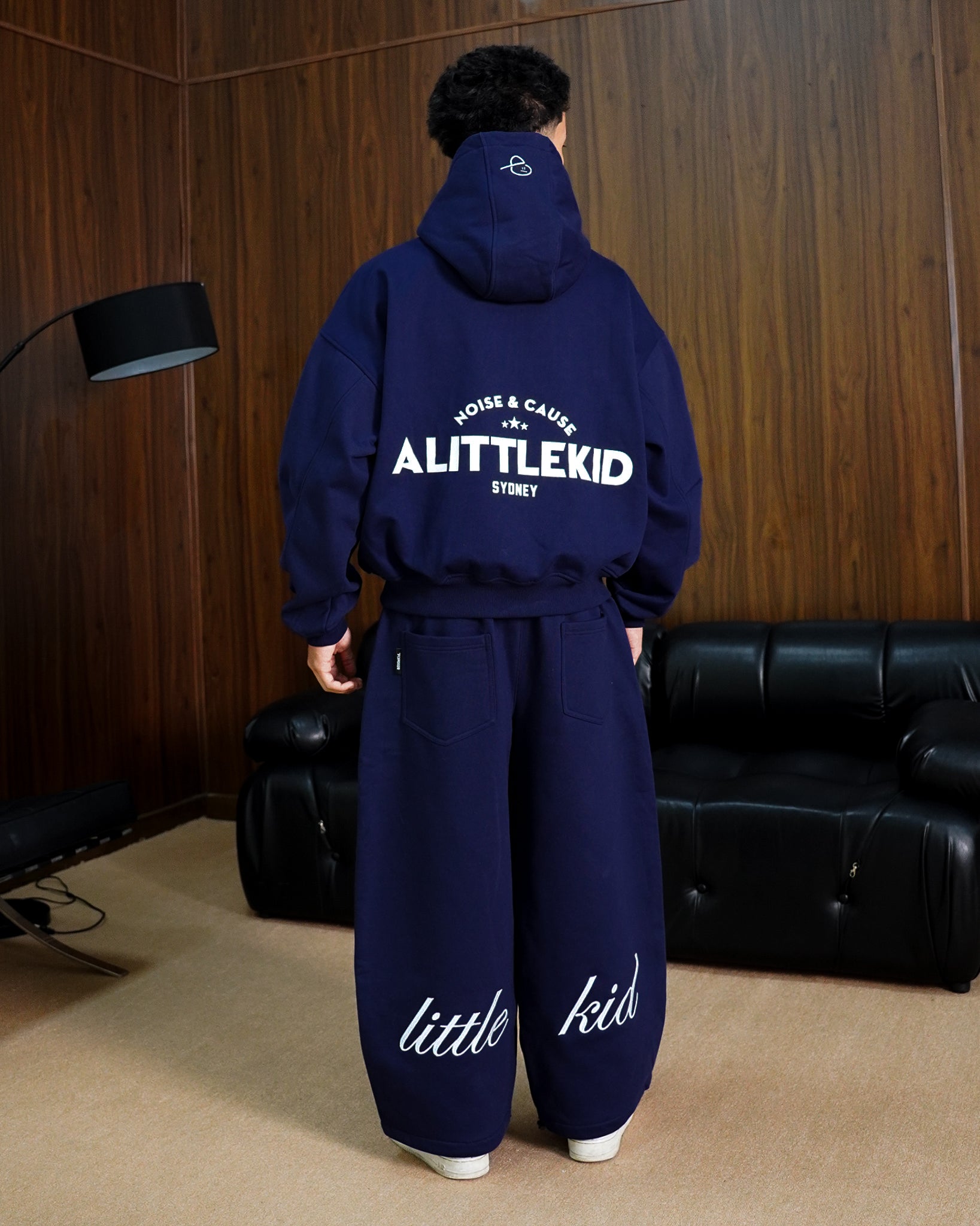 ESSENTIALS BAGGY PANTS - NAVY