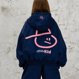 THE BOY ZIP UP - NAVY