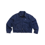 URBAN DENIM WORK JACKET - STRIPED LIGHT BLUE