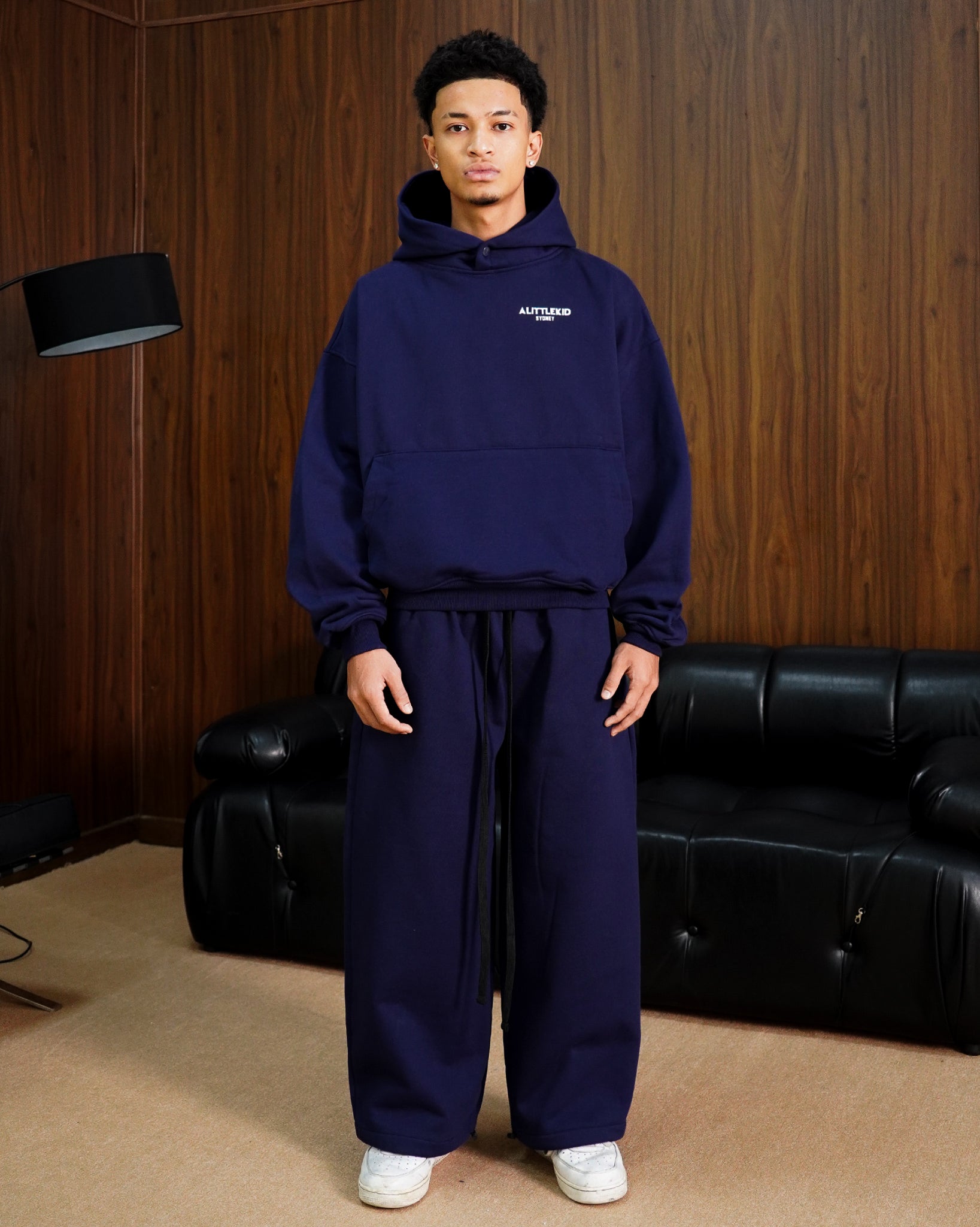ESSENTIALS BAGGY PANTS - NAVY