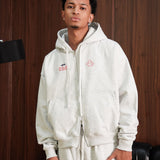 THE BOY ZIP UP - HEATHER GRAY