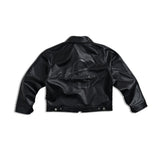 RECLAIM JOY LEATHER JACKET - BLACK