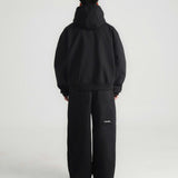 THE B4SE / STRAIGHT-LEG SWEATPANTS - BLACK