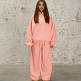 ESSENTIALS STRAIGHT PANTS - PINK