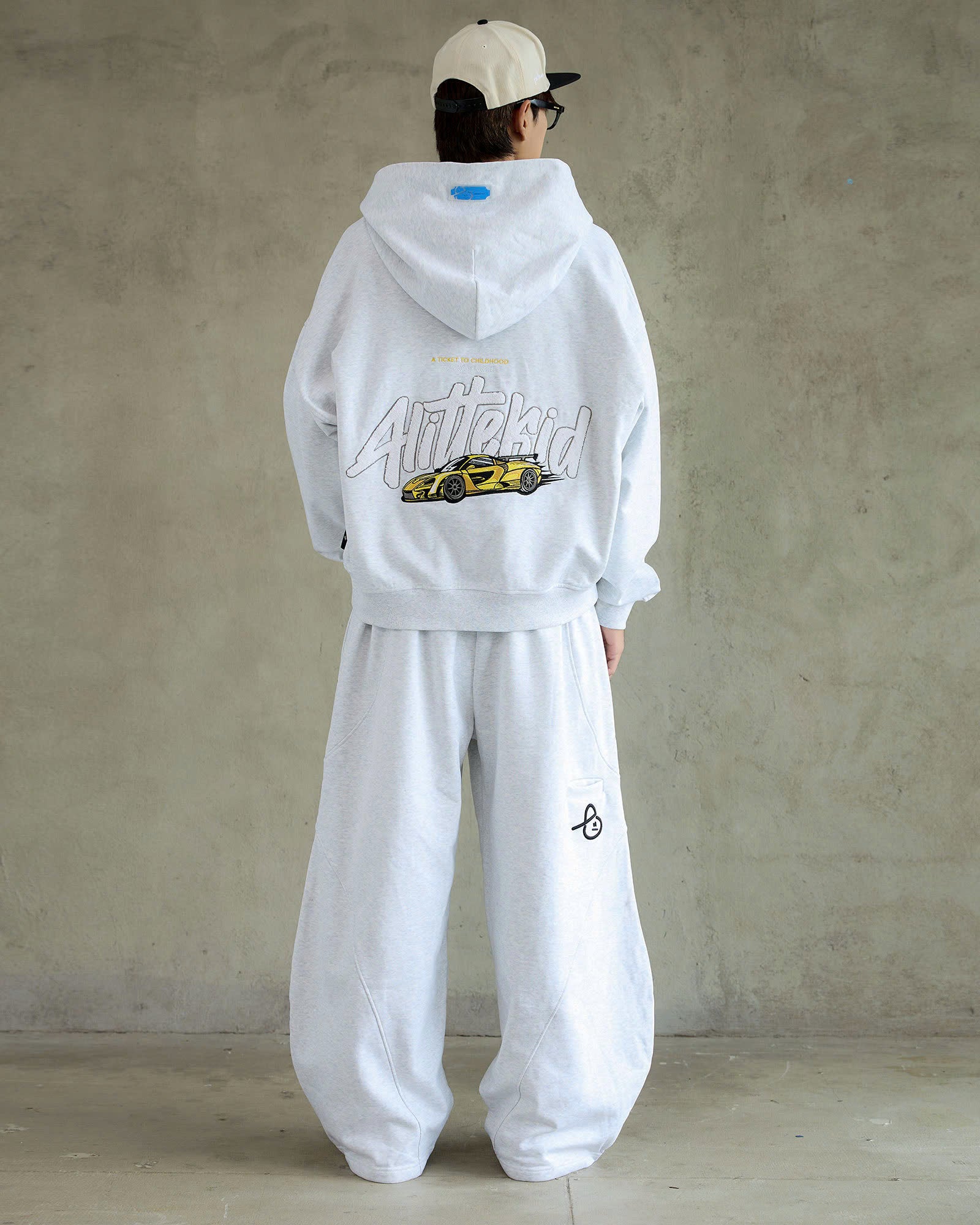 RACE TO THE STARS ZIP UP - HEATHER GRAY