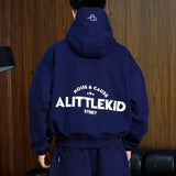 STATEMENT HOODIE - NAVY