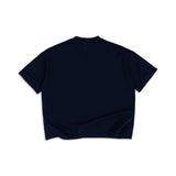 EMBLEM BOXY TEE - NAVY