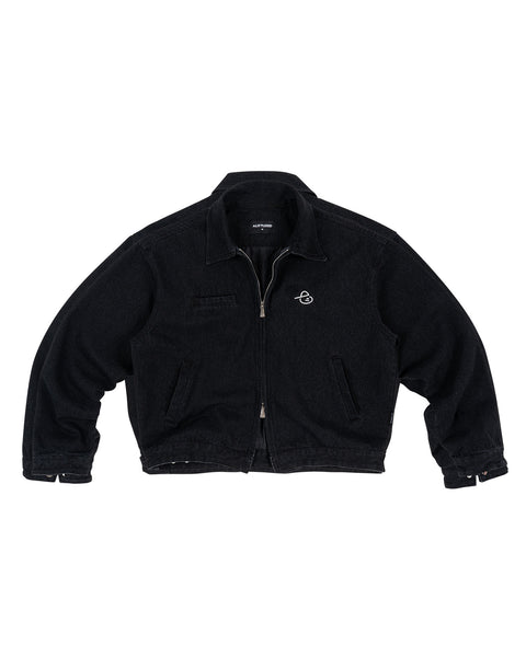 URBAN DENIM WORK JACKET - BLACK – A Little Kid
