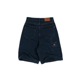 TINY POCKET WIDE-LEG SHORT JEANS [KC GIFT] - DARK BLUE