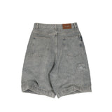 TINY POCKET WIDE-LEG SHORT JEANS [KC GIFT] - LIGHT BLUE