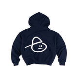 RECLAIM JOY BOXY HOODIE - NAVY