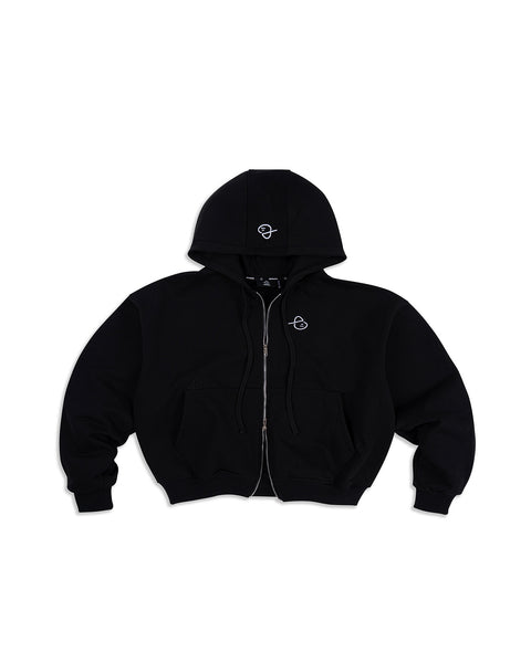 ESSENTIALS ZIP UP - BLACK – A Little Kid