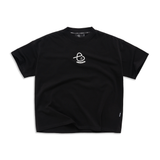 EMBLEM BOXY TEE - BLACK