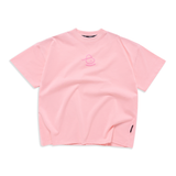 EMBLEM BOXY TEE - PINK