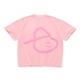 EMBLEM BOXY TEE - PINK