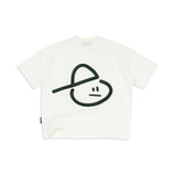 EMBLEM BOXY TEE - WHITE CREAM