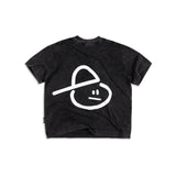 EMBLEM BOXY TEE - VINTAGE BLACK