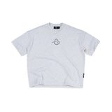 CHILDHOOD JOURNEY BOXY TEE - HEATHER GRAY