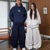 RECLAIM JOY BOXY HOODIE - NAVY