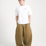 SMART HOOK WIDE LEG KHAKI PANTS [KC GIFT] - DUST KHAKI