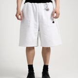 COZY BERMUDA SHORTS [KC GIFT] - HEATHER GRAY