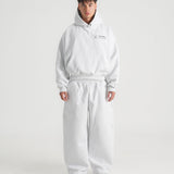 THE B4SE / BOXY HOODIE - HEATHER GRAY