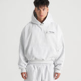 THE B4SE / BOXY HOODIE - HEATHER GRAY