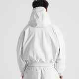 THE B4SE / BOXY HOODIE - HEATHER GRAY