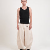 SMART HOOK WIDE LEG KHAKI PANTS [KC GIFT] - ECRU