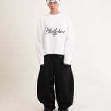 SMART HOOK WIDE LEG KHAKI PANTS [KC GIFT] - BLACK