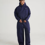 THE B4SE / BOXY HOODIE - NAVY