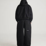 THE B4SE / BOXY HOODIE - BLACK