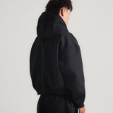 THE B4SE / BOXY HOODIE - BLACK