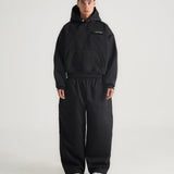 THE B4SE / BOXY HOODIE - BLACK