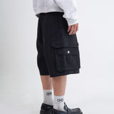 DUAL LAYER CARGO SHORTS [KC GIFT] - BLACK