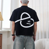 EMBLEM BOXY TEE - BLACK