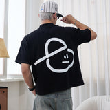 EMBLEM BOXY TEE - BLACK