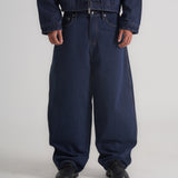 THE B4SE / LOOSE FIT JEANS - DARK BLUE