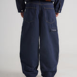 THE B4SE / LOOSE FIT JEANS - DARK BLUE