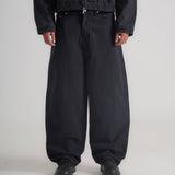 THE B4SE / LOOSE FIT JEANS - BLACK