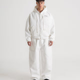 THE B4SE / BOXY ZIP UP - WHITE