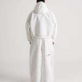 THE B4SE / BOXY ZIP UP - WHITE