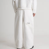 THE B4SE / STRAIGHT-LEG SWEATPANTS - WHITE