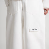 THE B4SE / STRAIGHT-LEG SWEATPANTS - WHITE