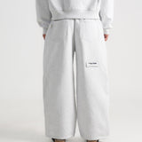 THE B4SE / STRAIGHT-LEG SWEATPANTS - HEATHER GRAY