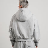 ESSENTIALS ZIP UP - HEATHER CHARCOAL