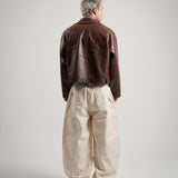 RECLAIM JOY LEATHER JACKET - BROWN