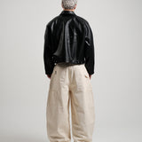 RECLAIM JOY LEATHER JACKET - BLACK