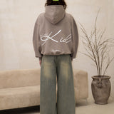 SIGNATURE SCRIPT BOXY HOODIE