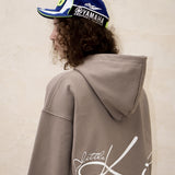 SIGNATURE SCRIPT BOXY HOODIE